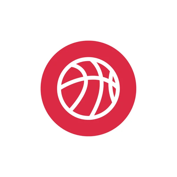 Икона Баскетбола Векторная Иллюстрация — стоковый вектор