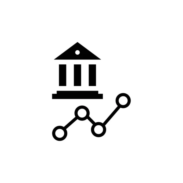 Απεικόνιση Διάνυσμα Εικονίδιο Τράπεζας — Διανυσματικό Αρχείο