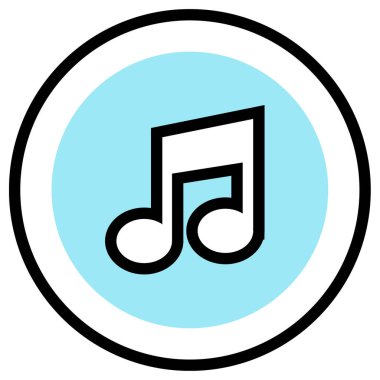 Müzik notası. Basit resimleme