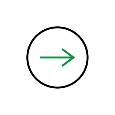 ok simgesi vektör illüstrasyonu