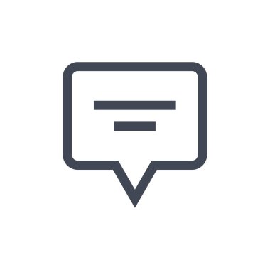 metin ampul simgesi, sohbet için ileti şablonu