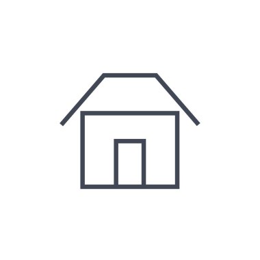 Emlak simgesi, vektör illüstrasyonu