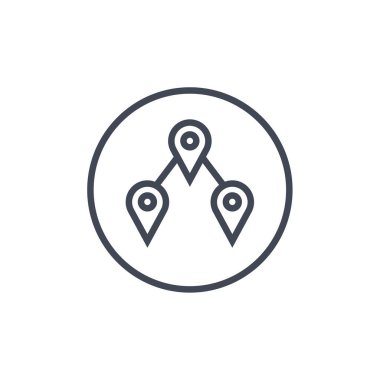 GPS ve Navigasyon simgesi vektör illüstrasyon tasarımı      