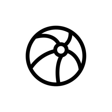 Top simgesinin vektör illüstrasyonu 