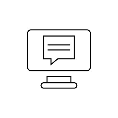 SMS & Metin Mesajlaşması ikon vektör çizimi