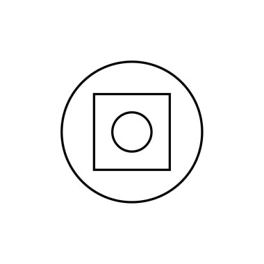 Soyut çokgen geometrik simge, vektör illüstrasyonu 