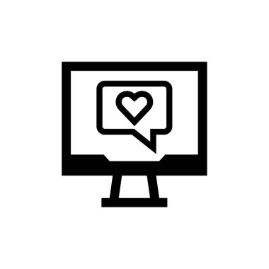 SMS & Metin Mesajlaşması ikon vektör çizimi