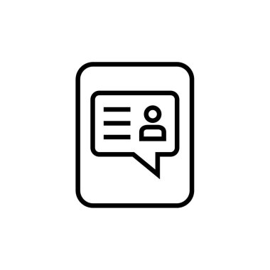 SMS & Metin Mesajlaşması ikon vektör çizimi