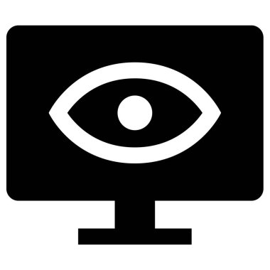 Göz. Web simgesi basit illüstrasyon