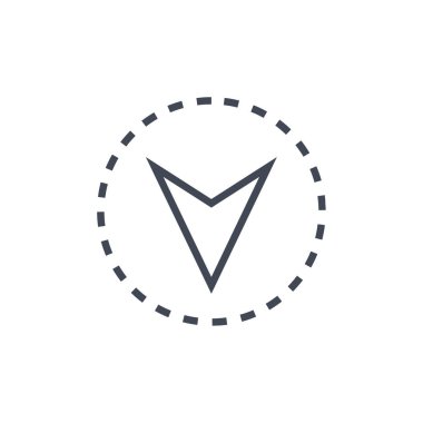 Basit ok tasarımı vektör çizimi