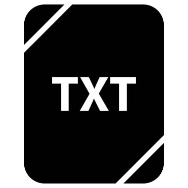 TXT dosya biçimi vektör illüstrasyonu