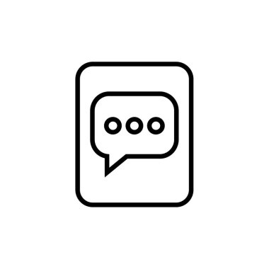 SMS & Metin Mesajlaşması ikon vektör çizimi