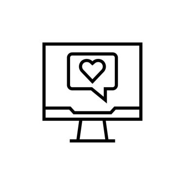 SMS & Metin Mesajlaşması ikon vektör çizimi