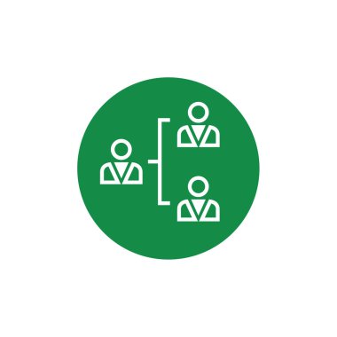 İş dünyası takım simgesinin vektör illüstrasyonu 