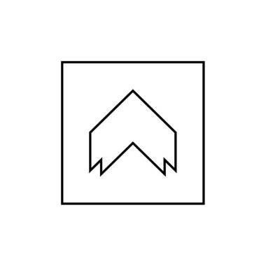 ok, web basit simgesi illüstrasyonu