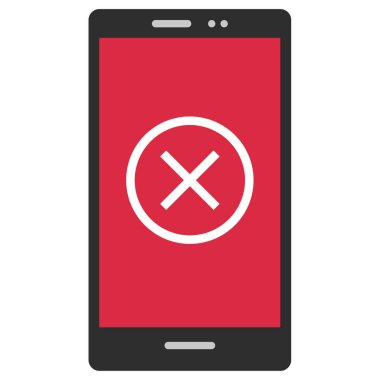 akıllı telefon simgesi basit vektör illüstrasyonu