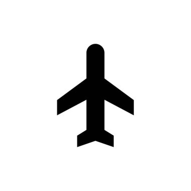 uçak ikonu vektör illüstrasyonu