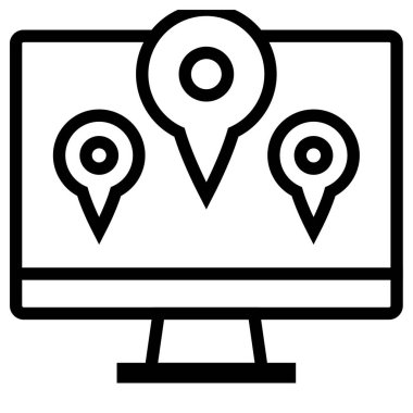 GPS ve Navigasyon simgesi vektör illüstrasyon tasarımı      