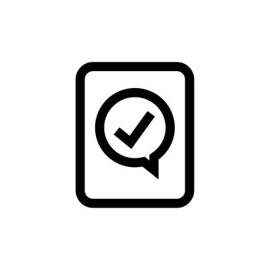 SMS & Metin Mesajlaşması ikon vektör çizimi