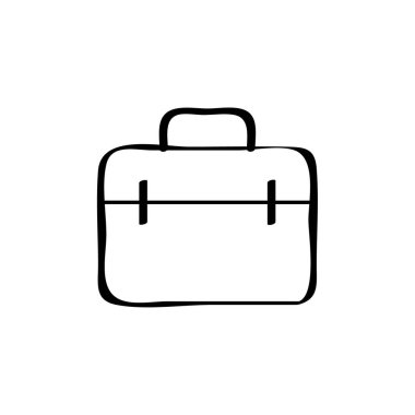 Bagaj simgesi basit vektör çizim