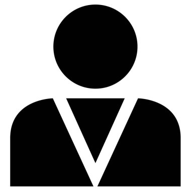 kullanıcı avatarı basit simge, vektör illüstrasyonu