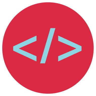 Web Geliştirme basit simgesi, vektör illüstrasyonu