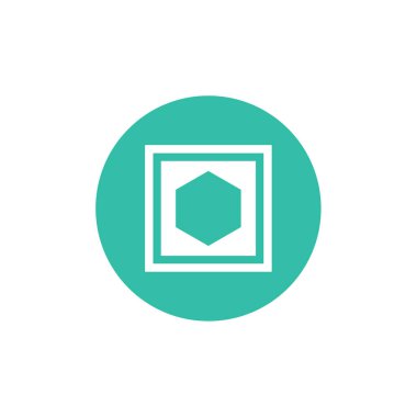 altıgenin vektör çizimi 