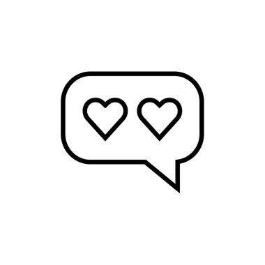 SMS & Metin Mesajlaşması ikon vektör çizimi