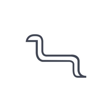 Kobra yılanı. Mısır kültür vektör simgesi. 