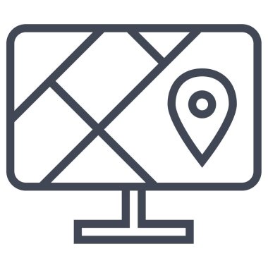 GPS ve Navigasyon simgesi vektör illüstrasyon tasarımı      