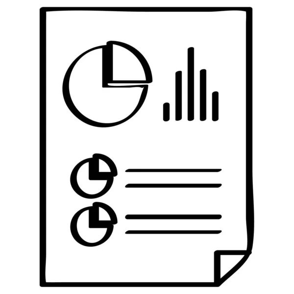 Report Web Icon Simple Illustration — Stock Vector
