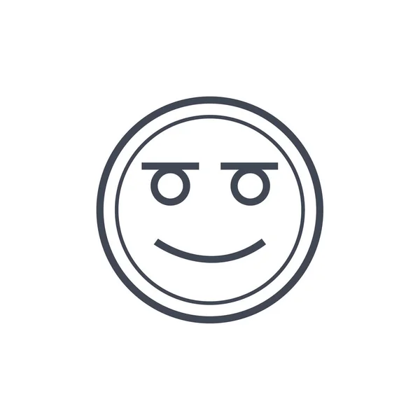 Face Emoticon Ícone Vetor Ilustração Design — Vetor de Stock