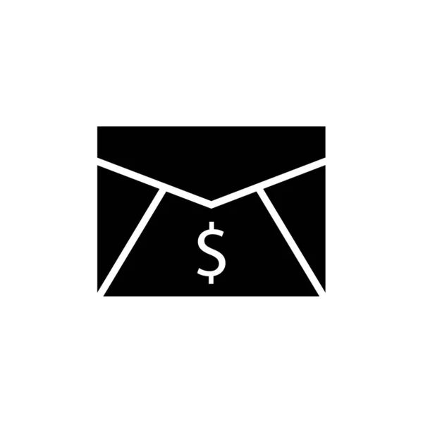 ドル記号アイコンベクトルイラストデザインの封筒 — ストックベクタ