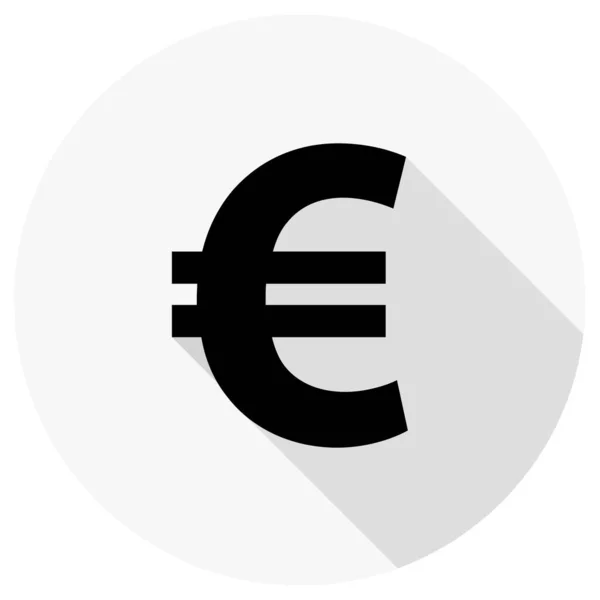 Ícone Sinal Euro Ilustração Vetorial Design Simples — Vetor de Stock