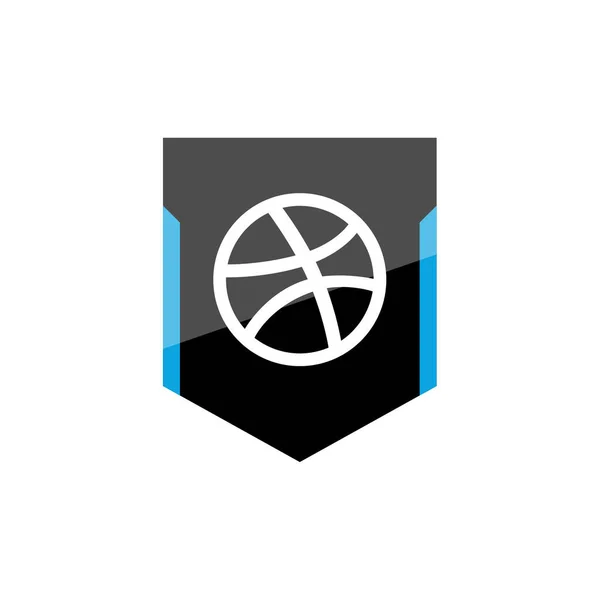 Ukázka Vektorové Ikony Loga Basketbalu — Stockový vektor