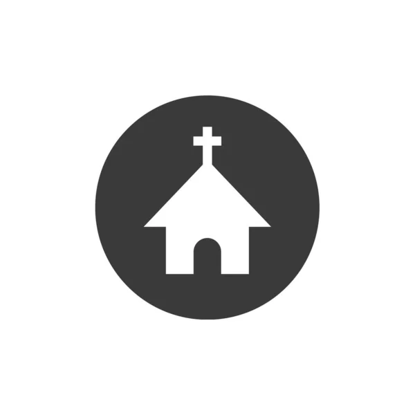 Vetor Ícone Igreja Isolado Fundo Branco Para Seu Web Design — Vetor de Stock