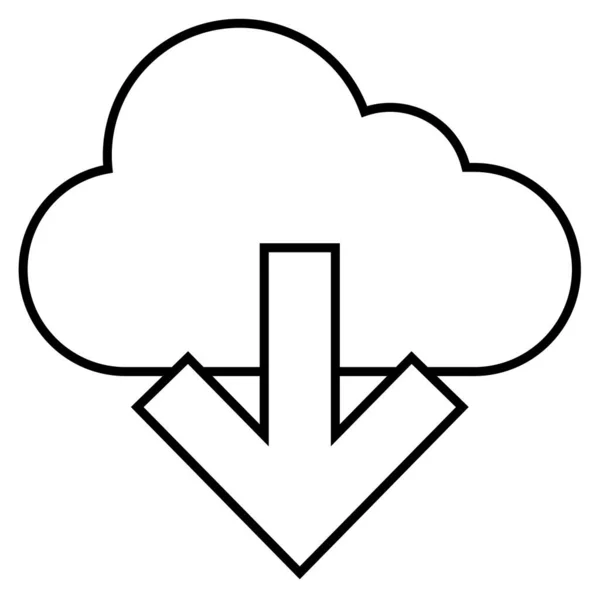 Descarga Nube Ilustración Simple — Vector de stock