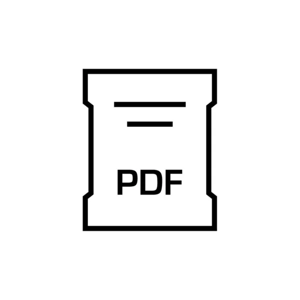 Pdf Tillägg Dokumentets Namn — Stock vektor