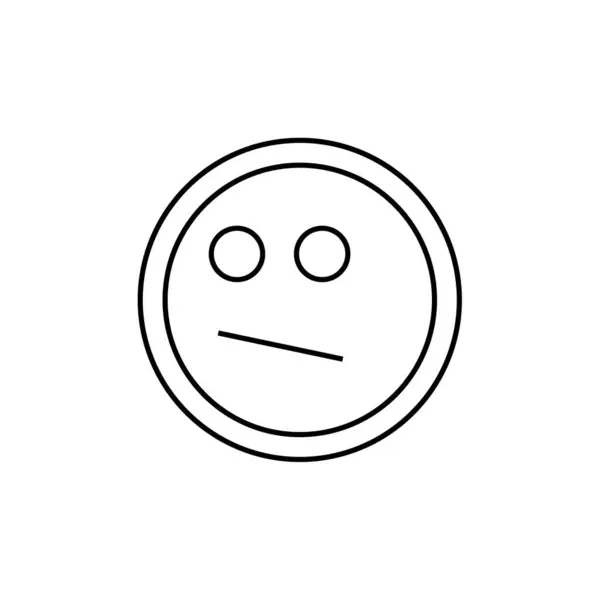 Face Emoticon Vektor Illusztráció — Stock Vector