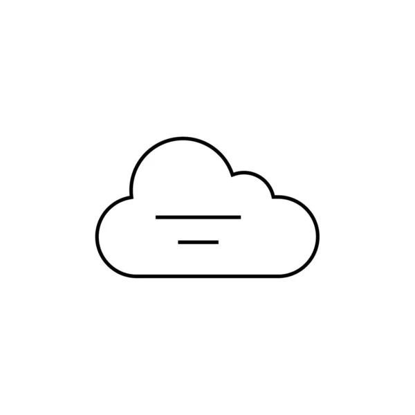 Cloud Computing Linie Stil Icon Vektor Design — Stockvektor
