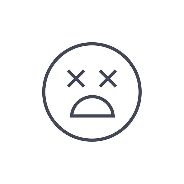 Emoji Icon Face Expression Emotion Symbol Vector Illustration — Stock Vector