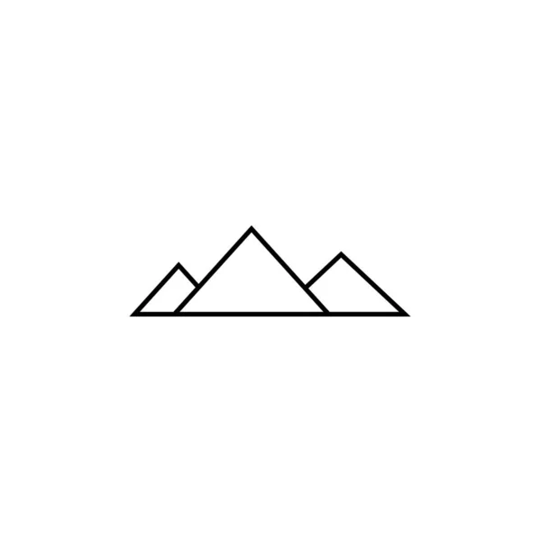 Modèle Conception Illustration Icône Montagnes — Image vectorielle