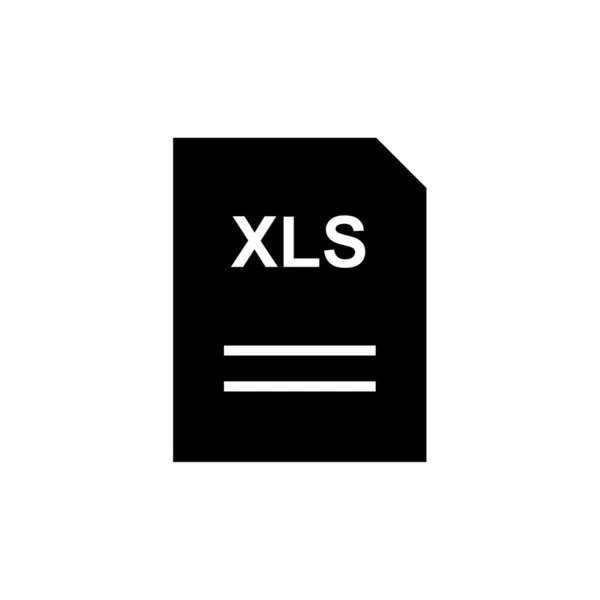 Xlsファイル形式のアイコンベクトルイラストシンプルなデザイン — ストックベクタ