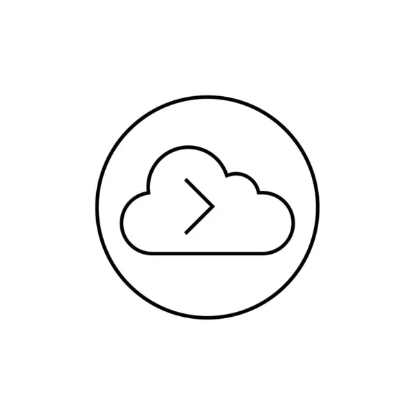 Wolkensymbol Vektorillustration — Stockvektor