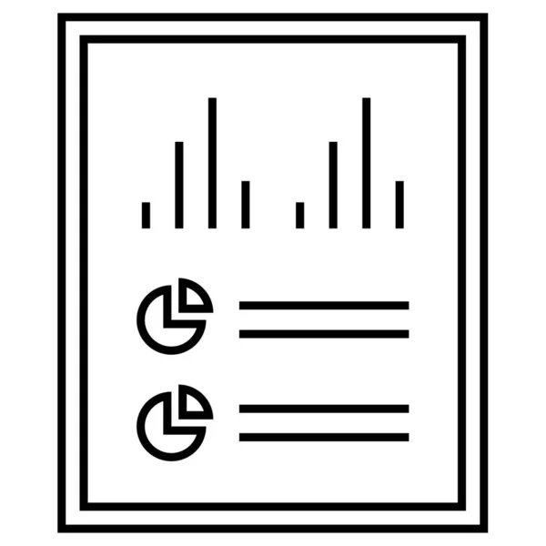 Rapports Icône Web Illustration Simple — Image vectorielle