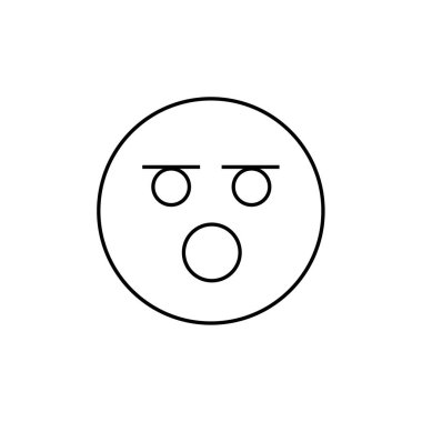 yüz simgesi, vektör illüstrasyonu  