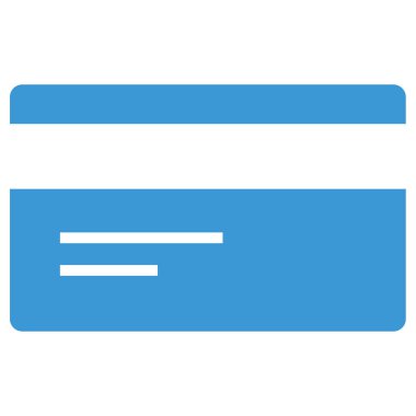 Kredi kartı simgesi, vektör illüstrasyonu 