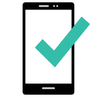 akıllı telefon simgesi basit vektör illüstrasyonu