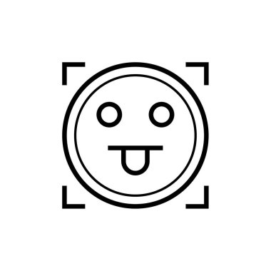 yüz simgesi, vektör illüstrasyonu  