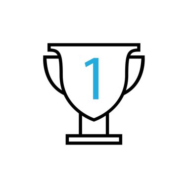 kupa simgesi vektör illüstrasyonu 